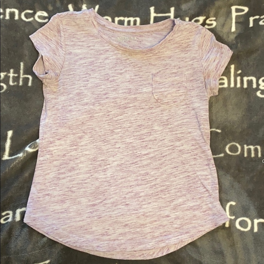 Purple tri-blend tee